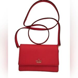 Kate Spade Bold Red  mini Crossbody Bag